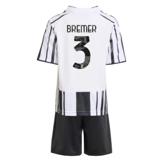 Billige Fotballdrakt Juventus Gleison Bremer #3 Replika Hjemmedraktsett Barn 2025-26 Kortermet (med bukser)